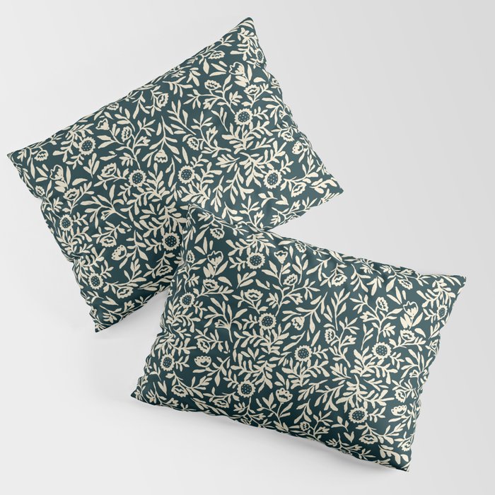 Bold Folk floral pattern Pillow Sham Gallery Image 3