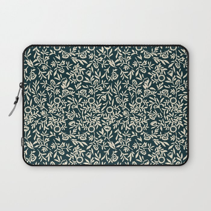 Bold Folk floral pattern Laptop Sleeve Gallery Image 1