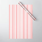 Classic Stripes XXIX - Blush Pink Wrapping Paper Gallery Image 1