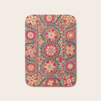 Kermina Suzani Uzbekistan Floral Embroidery Print Bath Mat Gallery Image 1