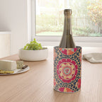 Kermina Suzani Uzbekistan Floral Embroidery Print Wine Chiller Gallery Image 4