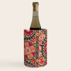 Kermina Suzani Uzbekistan Floral Embroidery Print Wine Chiller Gallery Image 2