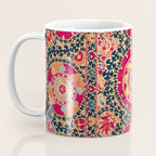 Kermina Suzani Uzbekistan Floral Embroidery Print Coffee Mug Gallery Image 3