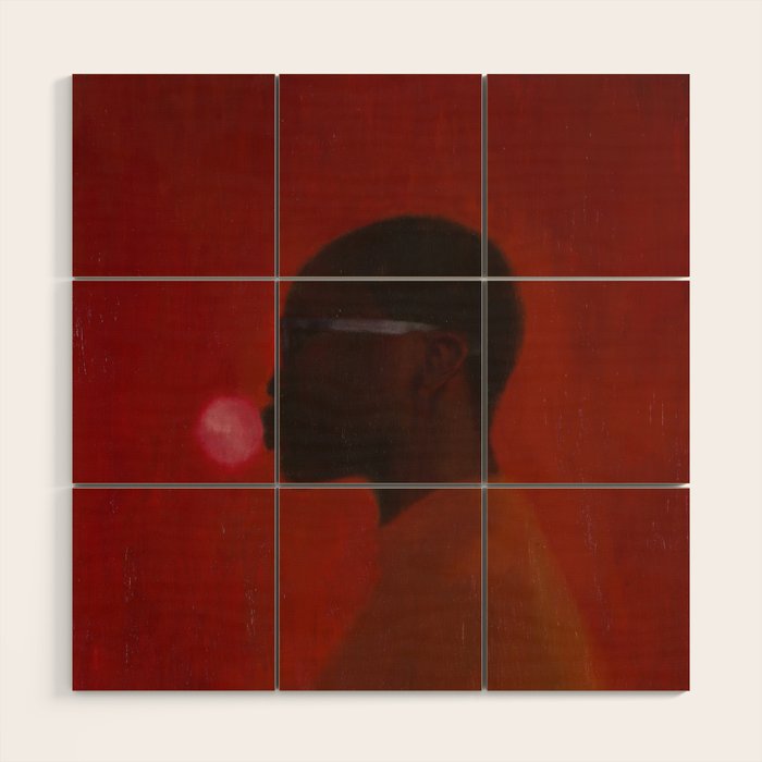 Red umbra Wood Wall Art