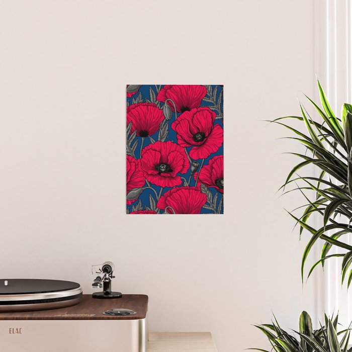 Night poppy garden  Poster Gallery Image 2