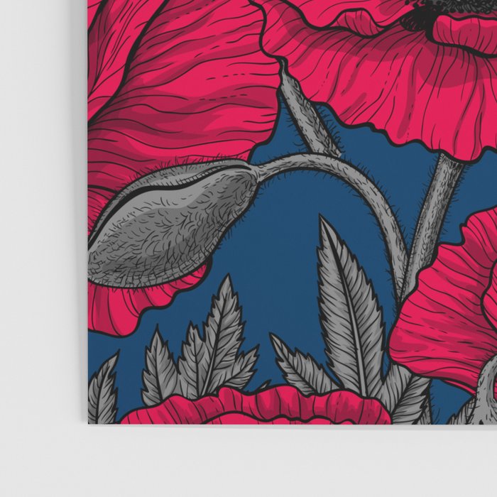 Night poppy garden  Poster Gallery Image 3