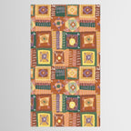 Brown Crochet Patchwork Tablecloth Gallery Image 2