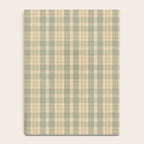 North Country Plaid - sage and light gold Notebook Gallery Image 4