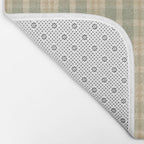 North Country Plaid - sage and light gold Bath Mat Gallery Image 2