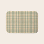 North Country Plaid - sage and light gold Bath Mat Gallery Image 1