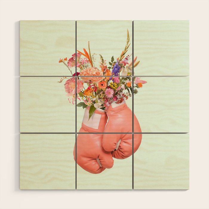 FLOWER POWER Wood Wall Art Gallery Image 1