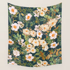 Flower Vintage Garden VI Wall Tapestry Gallery Image 4