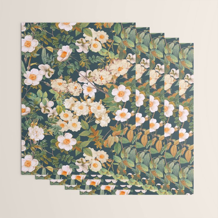 Flower Vintage Garden VI Wrapping Paper Gallery Image 3