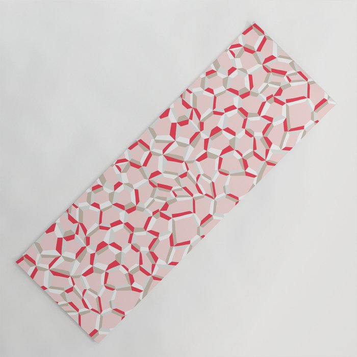 City life connections pearl pink Yoga Mat Gallery Image 1