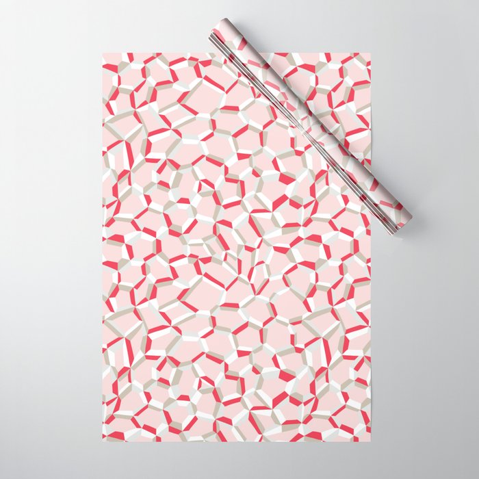City life connections pearl pink Wrapping Paper Gallery Image 1