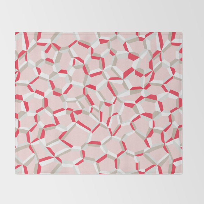 City life connections pearl pink Throw Blanket Gallery Image 2