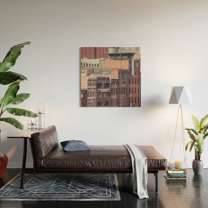 Nashville Riverfront Wood Wall Art Gallery Image 2