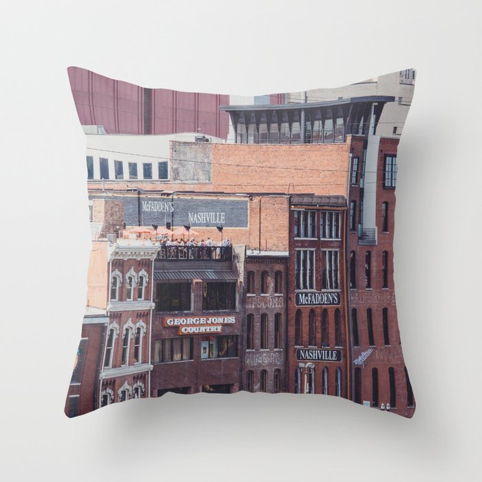 Nashville Riverfront Throw Pillow Gallery Image 6