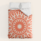 Red Sun Mandala Duvet Cover Gallery Image 6