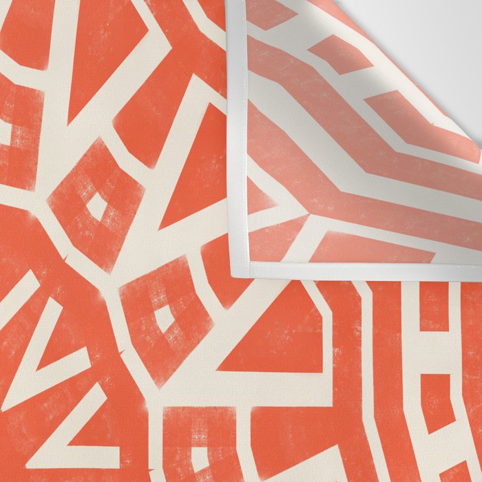 Red Sun Mandala Wall Tapestry Gallery Image 3