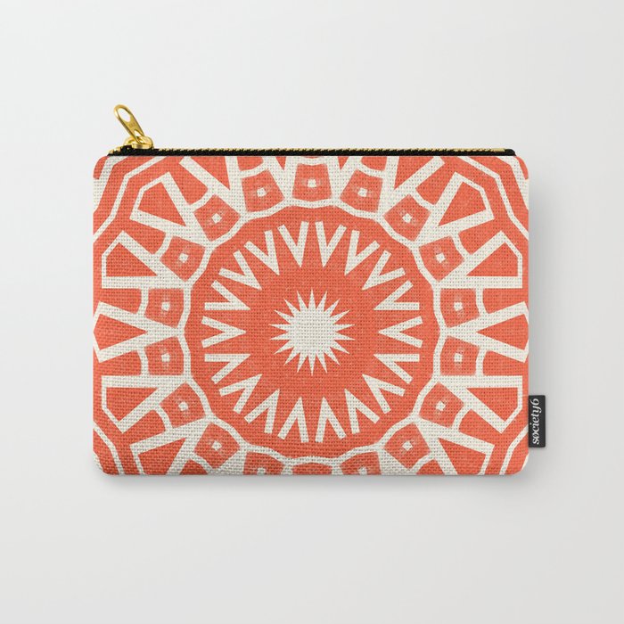 Red Sun Mandala Carry All Pouch Gallery Image 1