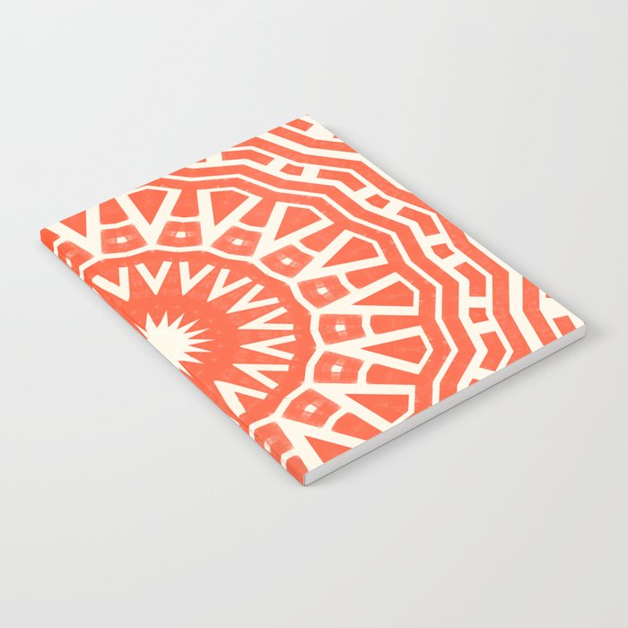 Red Sun Mandala Notebook Gallery Image 2