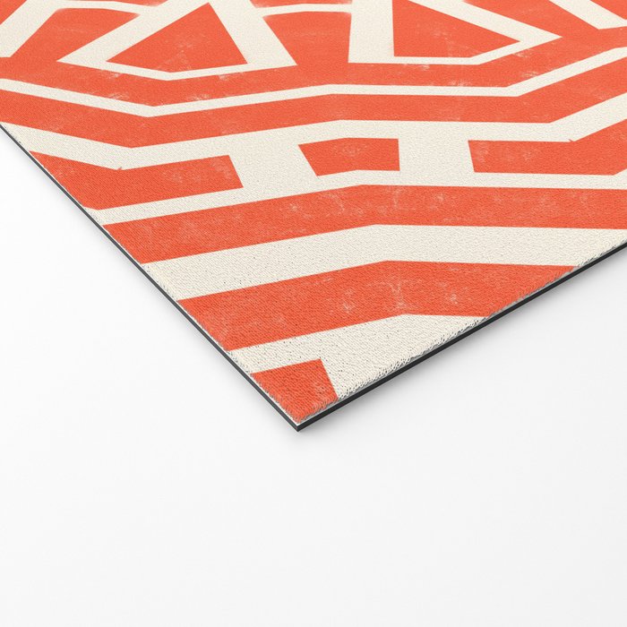 Red Sun Mandala Welcome Mat Gallery Image 2
