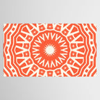 Red Sun Mandala Tablecloth Gallery Image 2