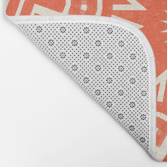 Red Sun Mandala Bath Mat Gallery Image 2