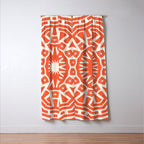 Red Sun Mandala Window Curtain Gallery Image 3