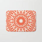 Red Sun Mandala Bath Mat Gallery Image 1