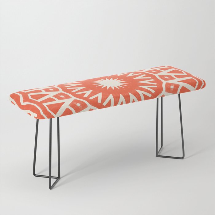 Red Sun Mandala Bench Gallery Image 1