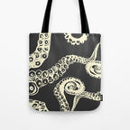 Vintage sea monster Tote Bag Gallery Image 1