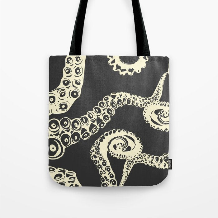 Vintage sea monster Tote Bag Gallery Image 1