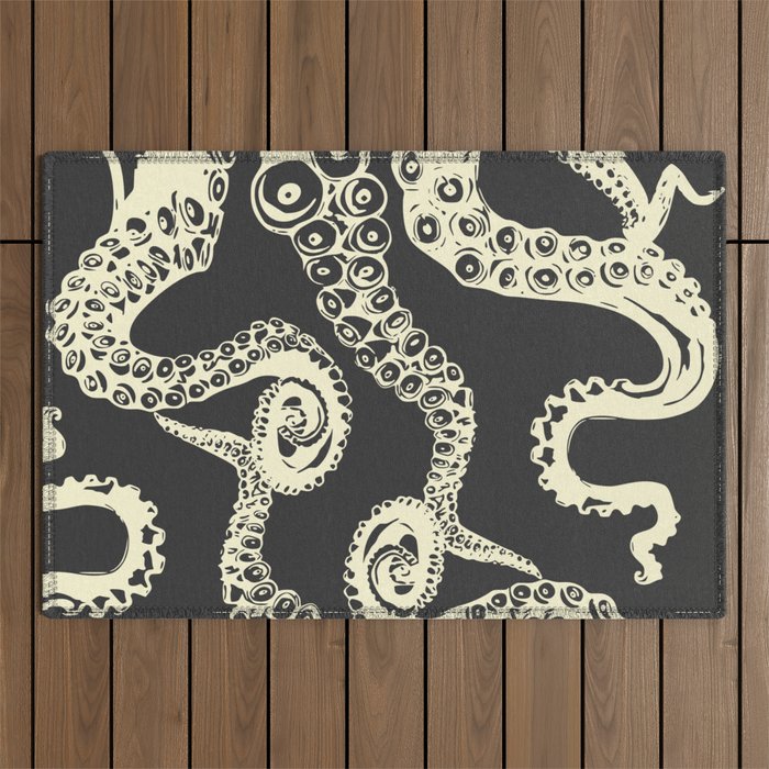 Vintage sea monster Outdoor Rug Gallery Image 1