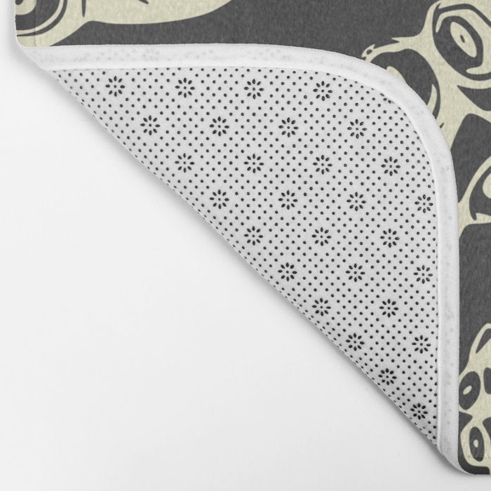 Vintage sea monster Bath Mat Gallery Image 2