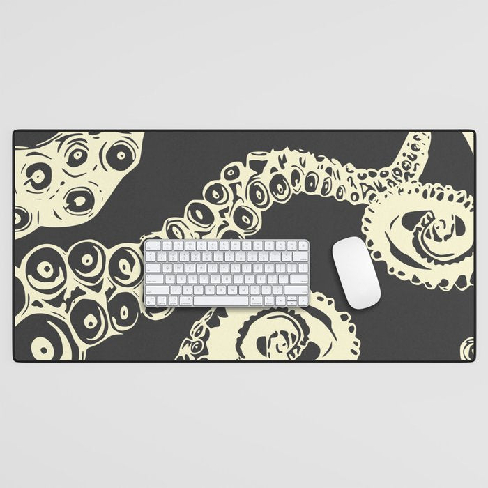 Vintage sea monster Desk Mat Gallery Image 1