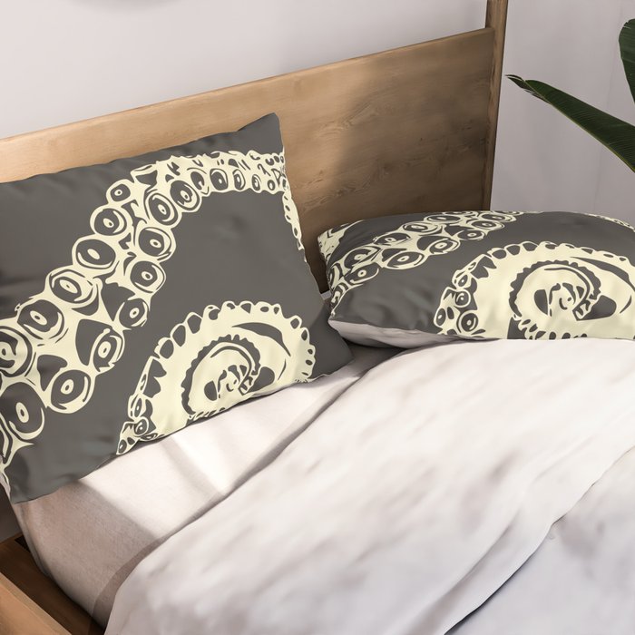 Vintage sea monster Pillow Sham Gallery Image 2
