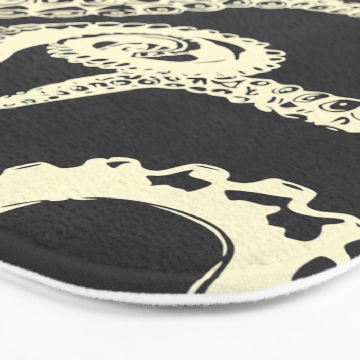 Vintage sea monster Bath Mat Gallery Image 3