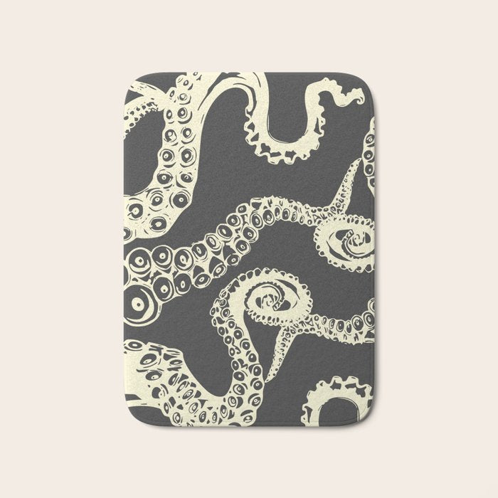 Vintage sea monster Bath Mat Gallery Image 1