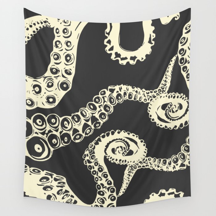 Vintage sea monster Wall Tapestry Gallery Image 4