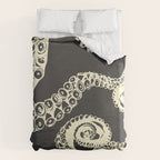 Vintage sea monster Duvet Cover Gallery Image 6