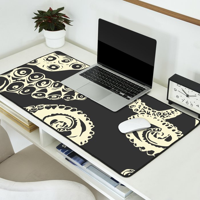 Vintage sea monster Desk Mat Gallery Image 2