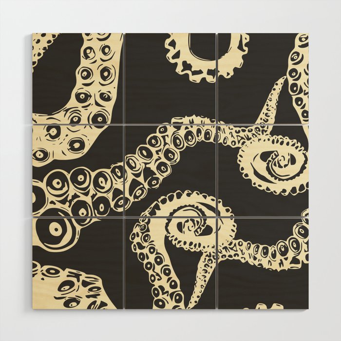 Vintage sea monster Wood Wall Art Gallery Image 1