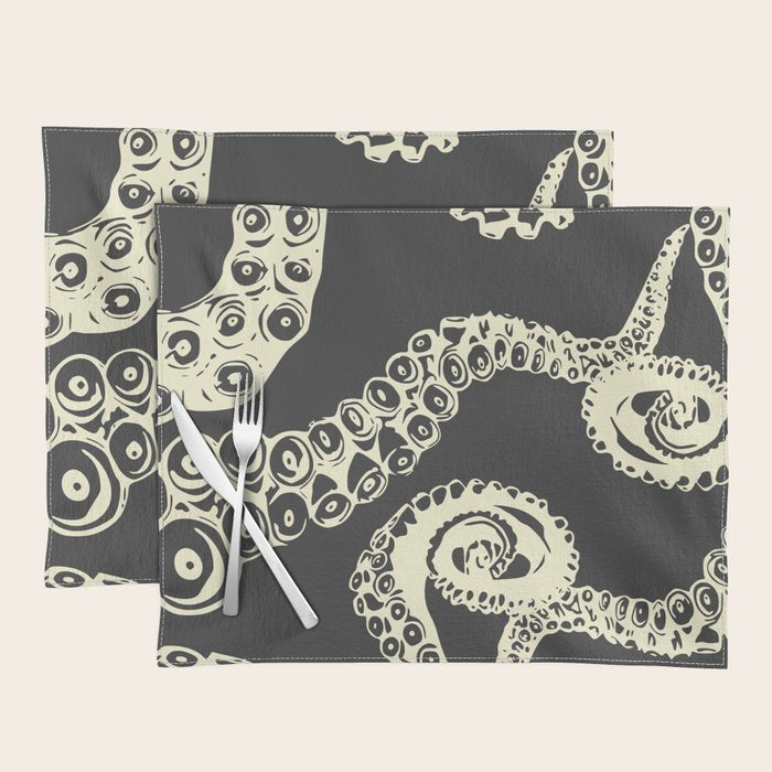 Vintage sea monster Placemat Gallery Image 1