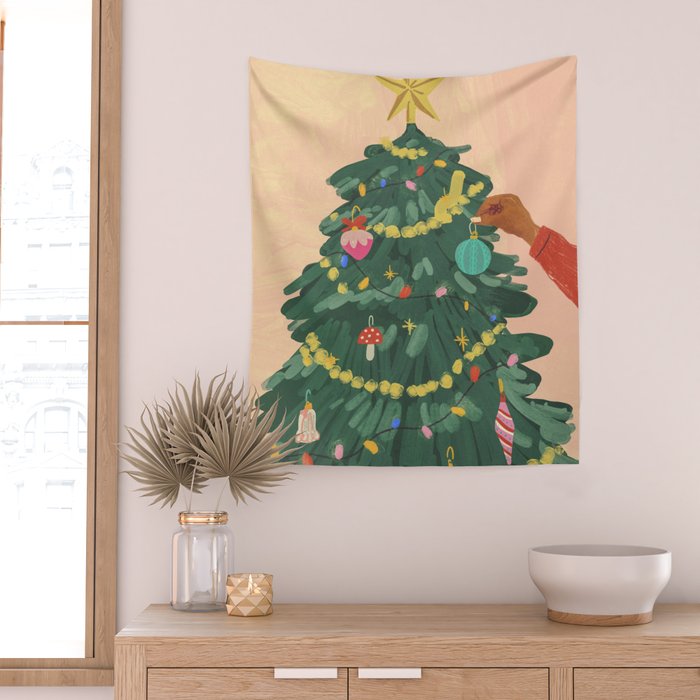 Holiday Season Wall Tapestry Gallery Image 2