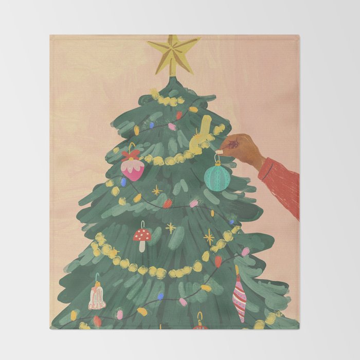 Holiday Season Throw Blanket Gallery Image 2