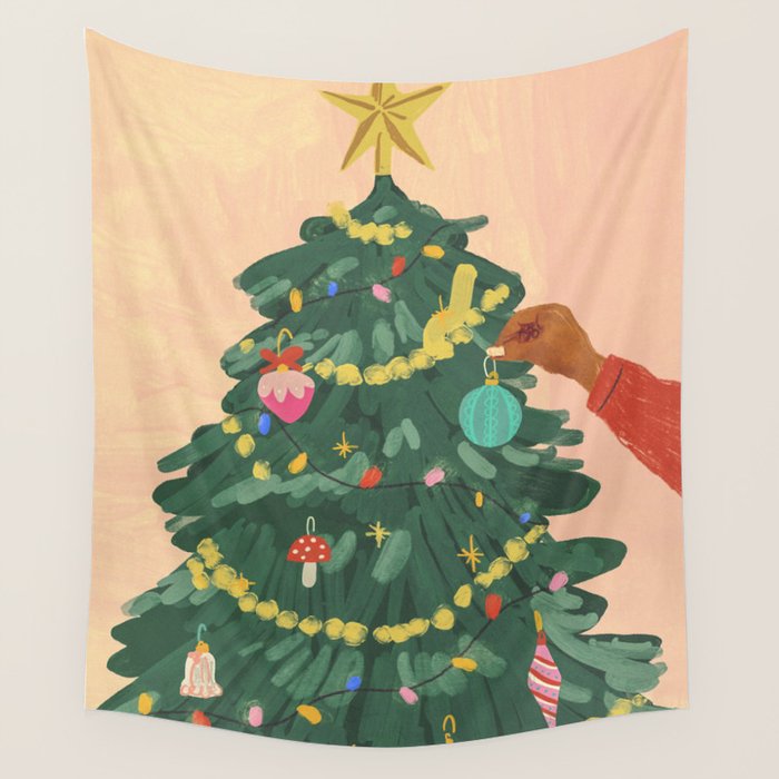 Holiday Season Wall Tapestry Gallery Image 4