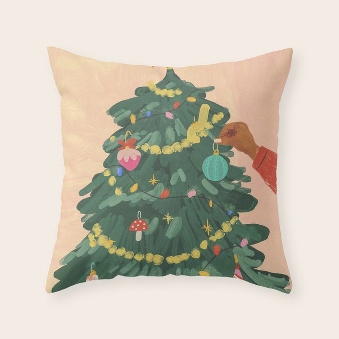 Holiday Season Throw Pillow Gallery Image 1