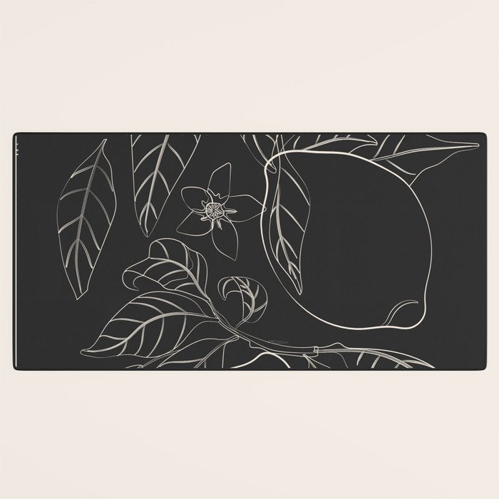 Lemons - Line Art 1 Desk Mat Gallery Image 3